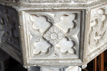 Detail of the font May 2012